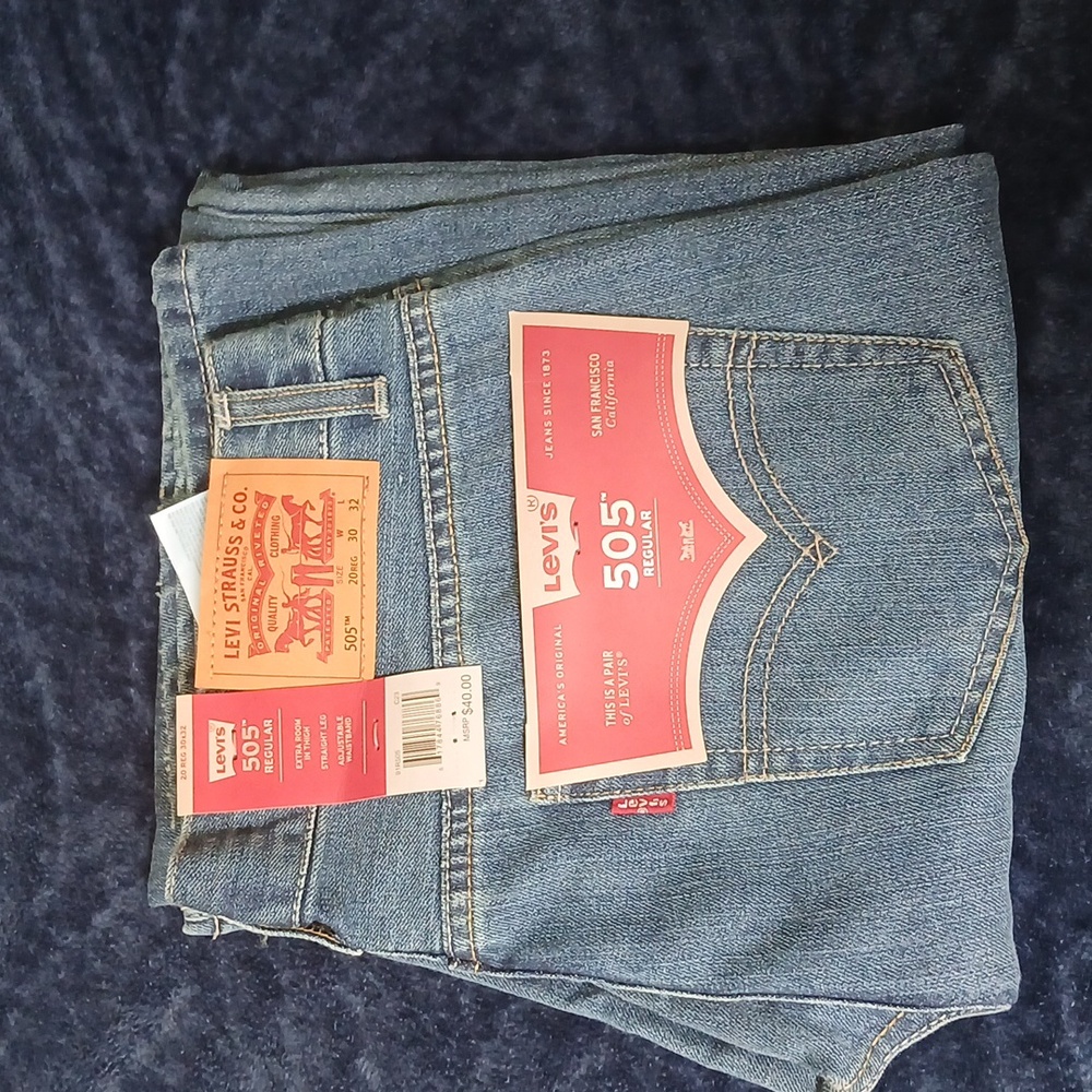 LEVI'S 505 REGULAR JEANS NWT